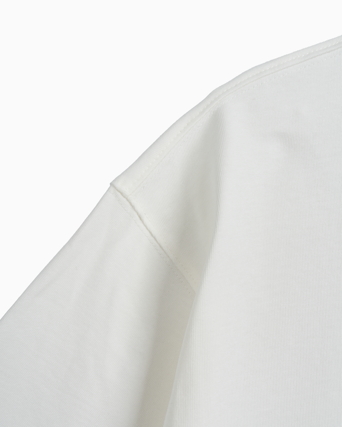 인블랭크(INBLANK) Waffle Side Panel A T-Shirts_White/Olive