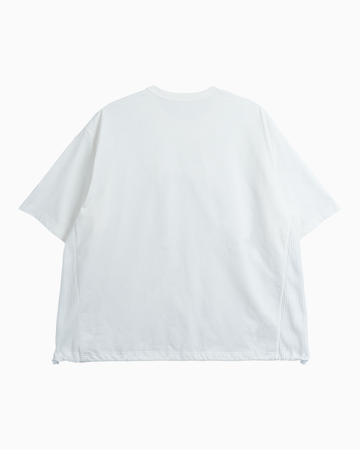 인블랭크(INBLANK) Waffle Side Panel A T-Shirts_White/White