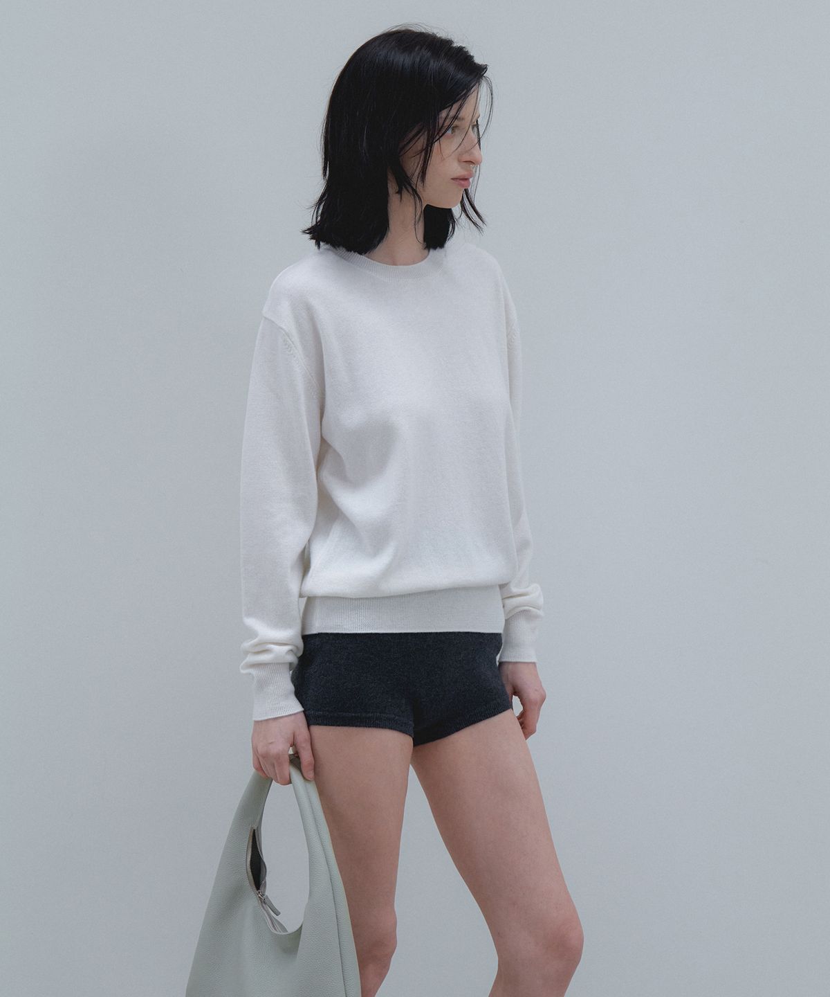108파운드(108POUND) Everyday Crew Neck Sweater_Ivory