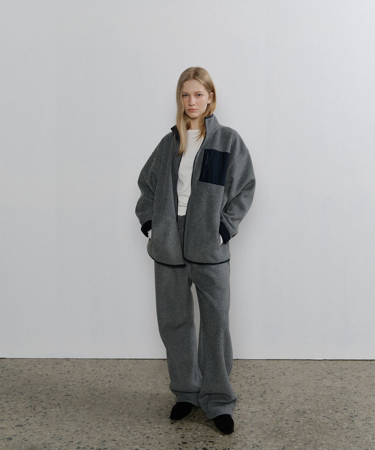 108파운드(108POUND) Warm Fleece Pants_Gray