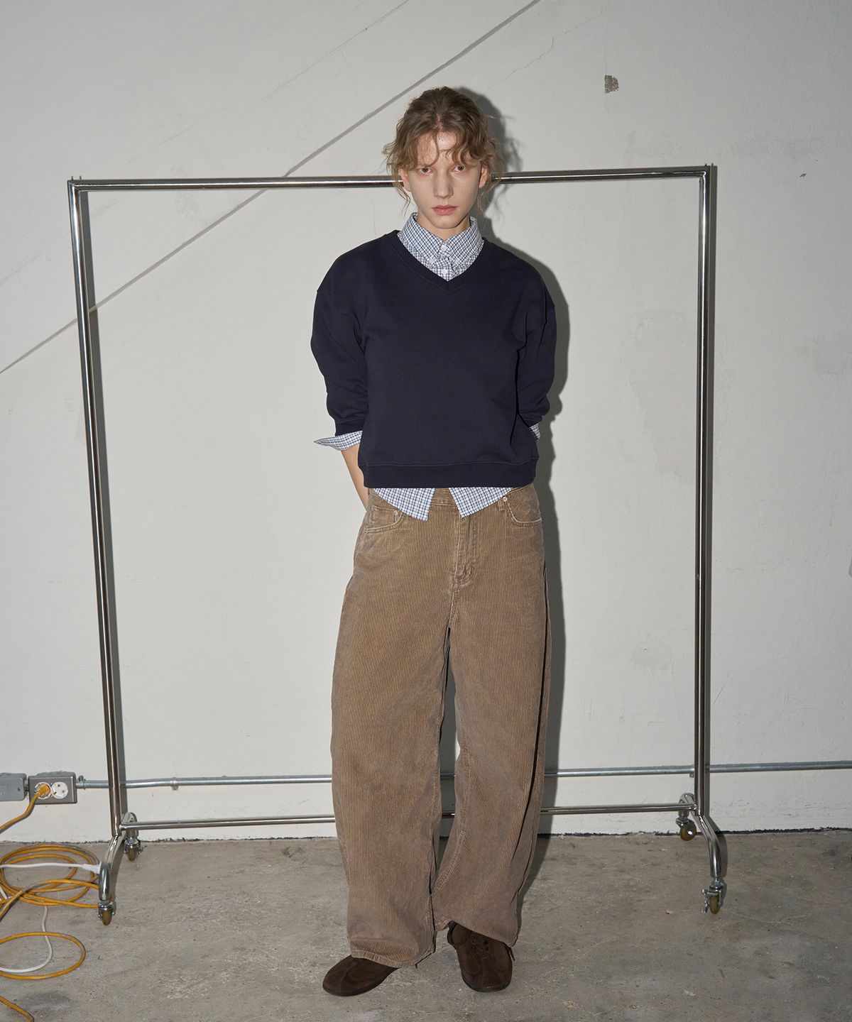 108파운드(108POUND) Washed Cord Jean_Brown