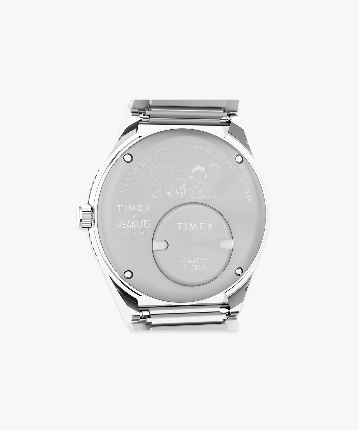 타이맥스(TIMEX) 타이맥스 x 피너츠 Q TIMEX 스누피 익스펜션밴드 메탈손목시계 36mm