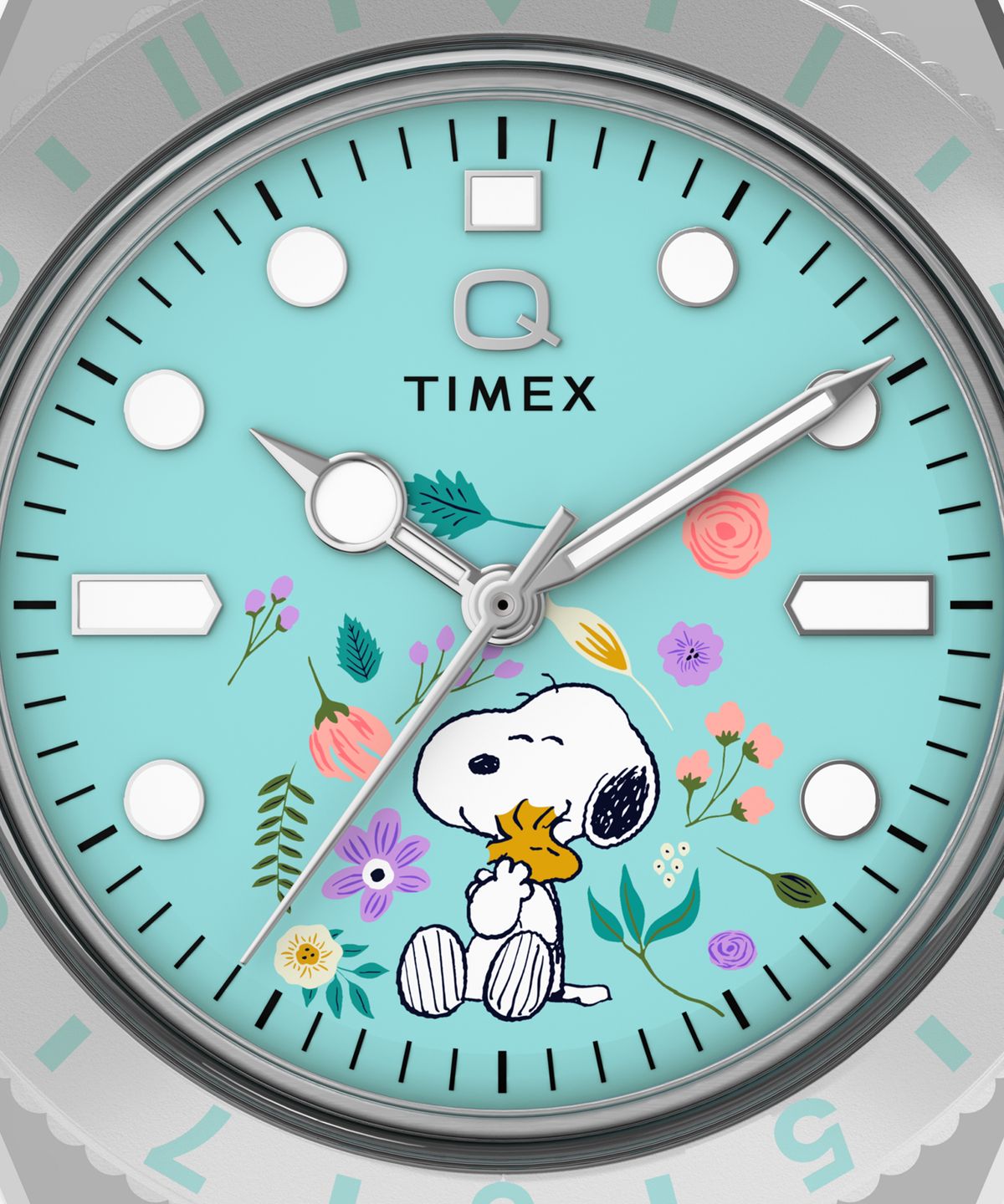 타이맥스(TIMEX) 타이맥스 x 피너츠 Q TIMEX 스누피 익스펜션밴드 메탈손목시계 36mm