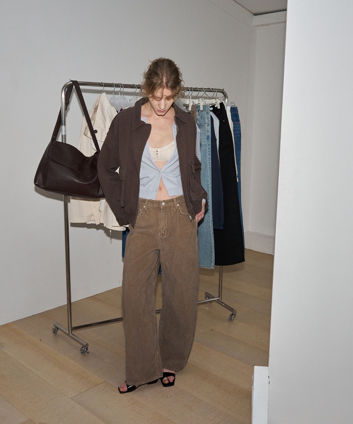 108파운드(108POUND) Washed Short Blouson_Brown