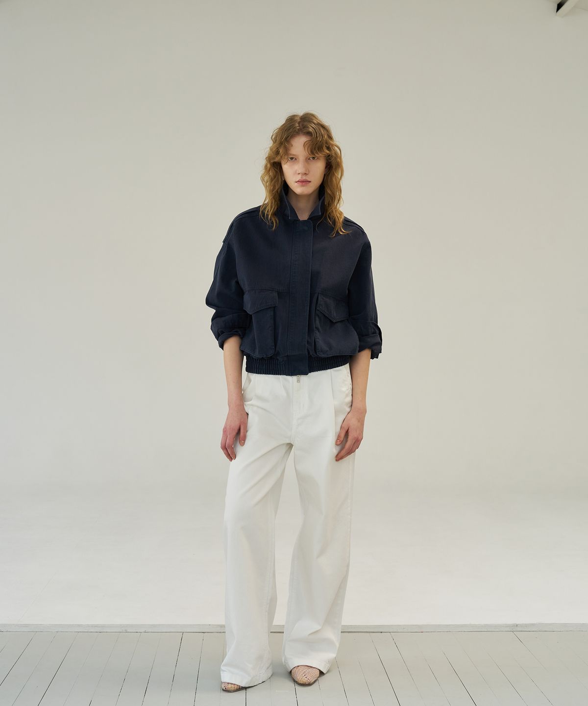 108파운드(108POUND) Washed Short Blouson_Navy