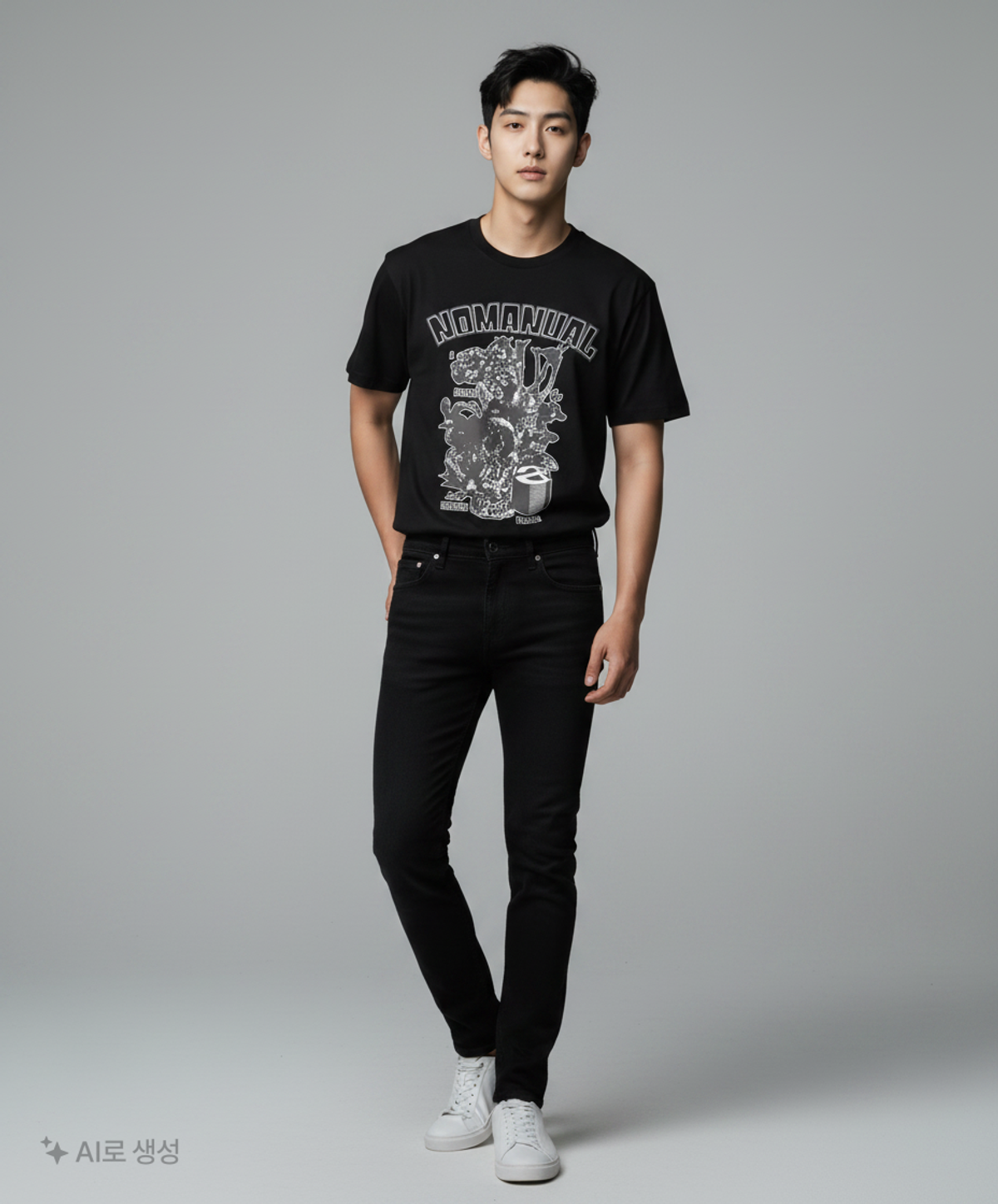 노매뉴얼(NOMANUAL) S.P T-SHIRT - 5 COLOR L