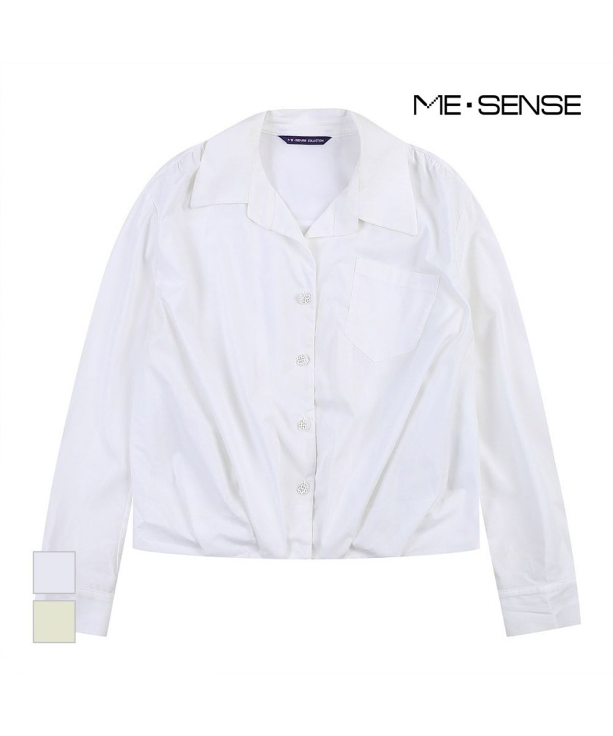 미센스(MESENSE) 밑단변형 셔츠 블라우스_MB33BLM180Z