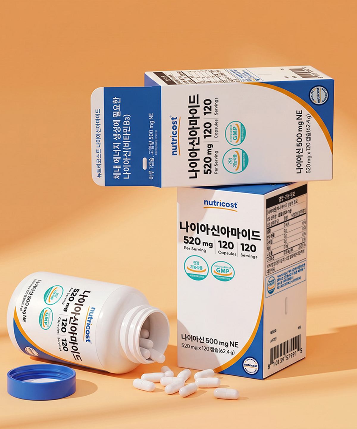뉴트리코스트(NUTRICOST) 나이아신아마이드 500MG 캡슐 120정