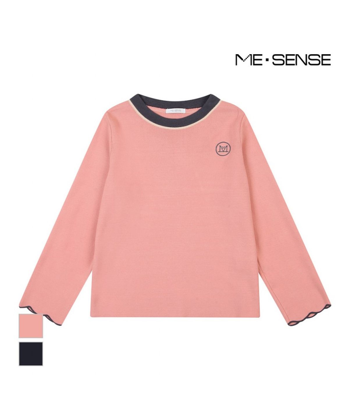 미센스(MESENSE) 미니로고 배색니트_MB22KNM602Z