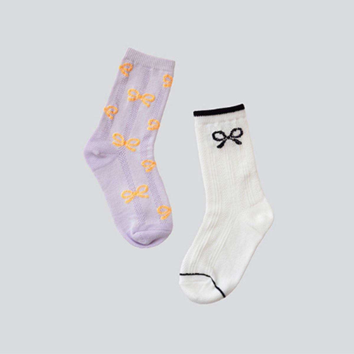 아이러브제이(I LOVE J) KR.더로브 리본 메쉬 양말 2종 SET JXUSO07