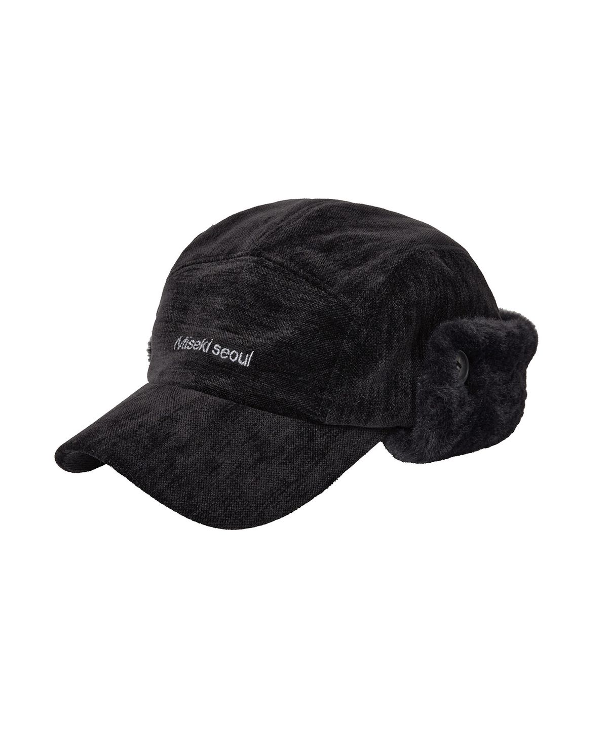 미세키서울 맨(MISEKISEOUL MEN) Texture trooper hat BLACK