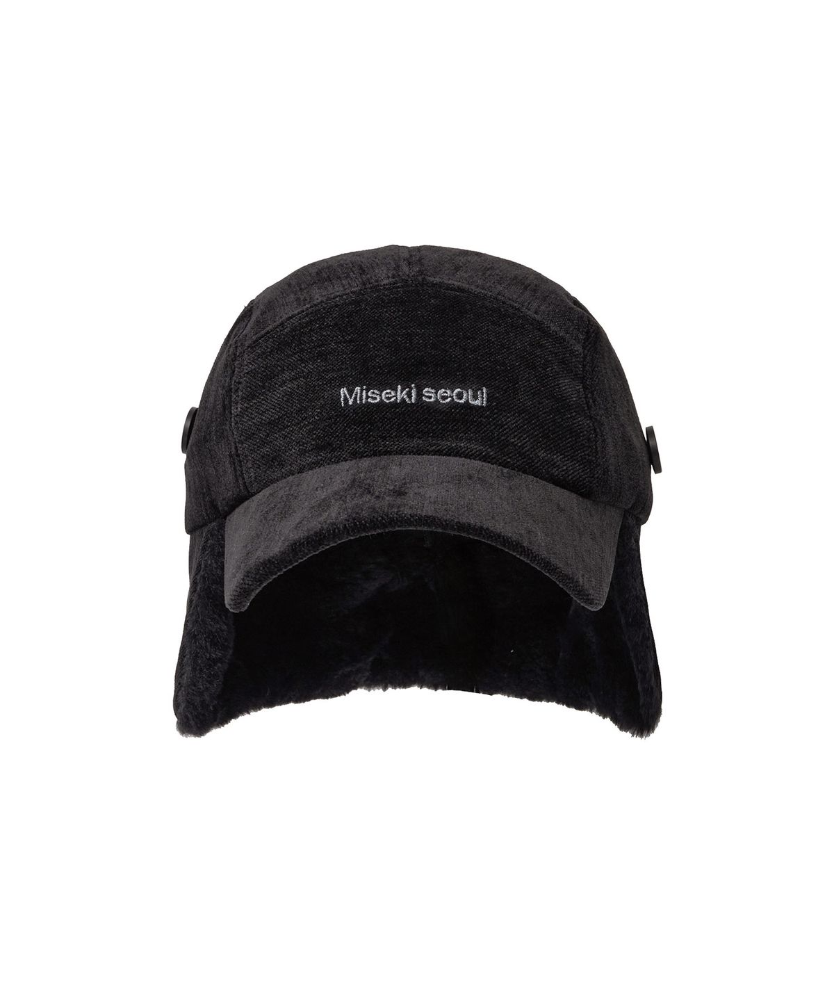 미세키서울 맨(MISEKISEOUL MEN) Texture trooper hat BLACK