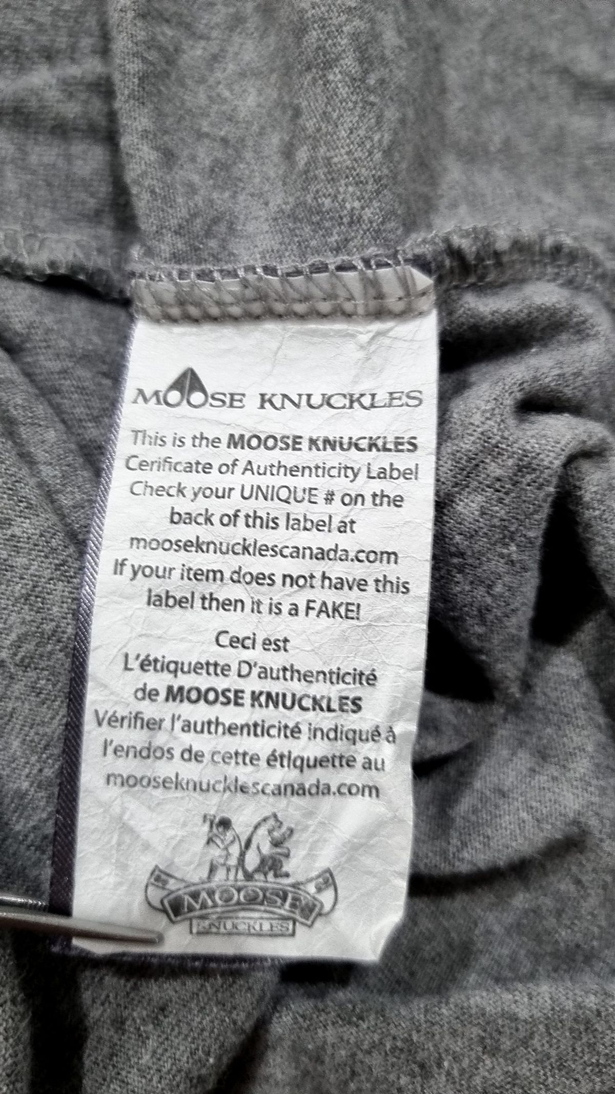 무스너클(MOOSE KNUCKLES) 반소매 티셔츠 L