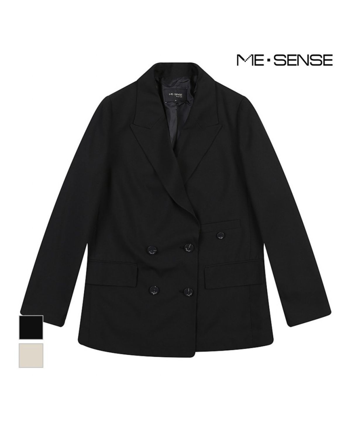미센스(MESENSE) 테일러드카라 더블버튼 자켓_MB32JKM105Z