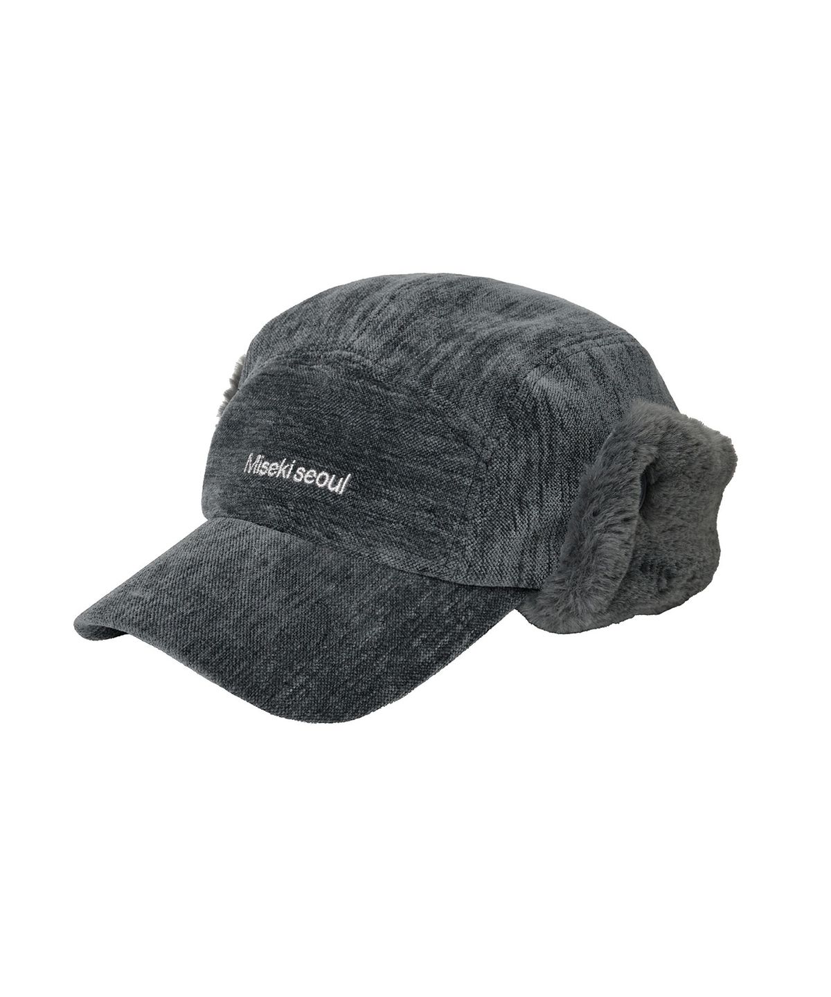 미세키서울 맨(MISEKISEOUL MEN) Texture trooper hat CHARCOAL