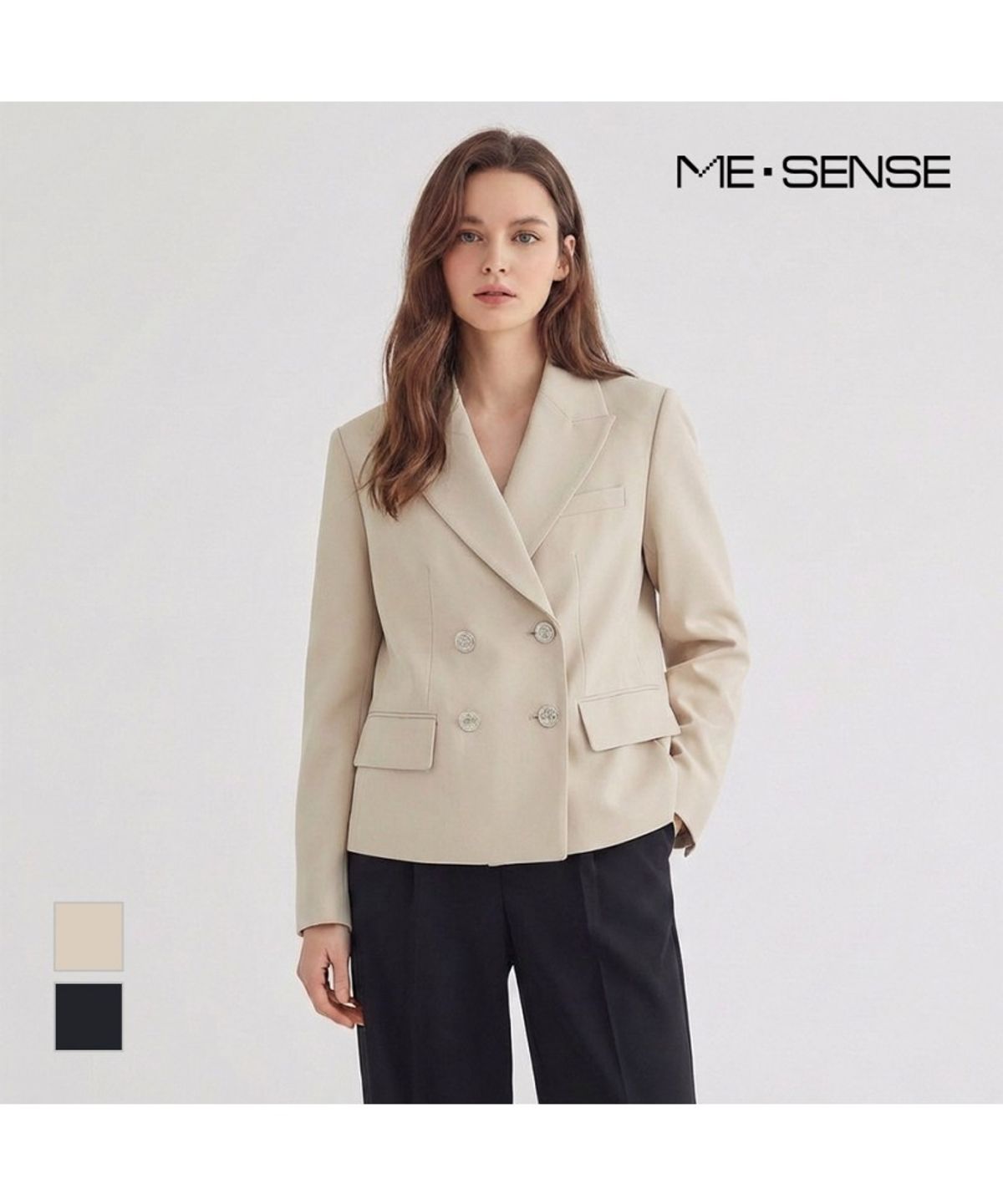 미센스(MESENSE) 더블버튼 테일러드 자켓_MB32JKM181Z