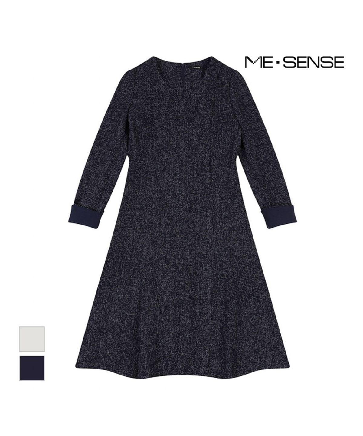 미센스(MESENSE) 스퀘어넥 버튼 원피스_MB32OPM102A