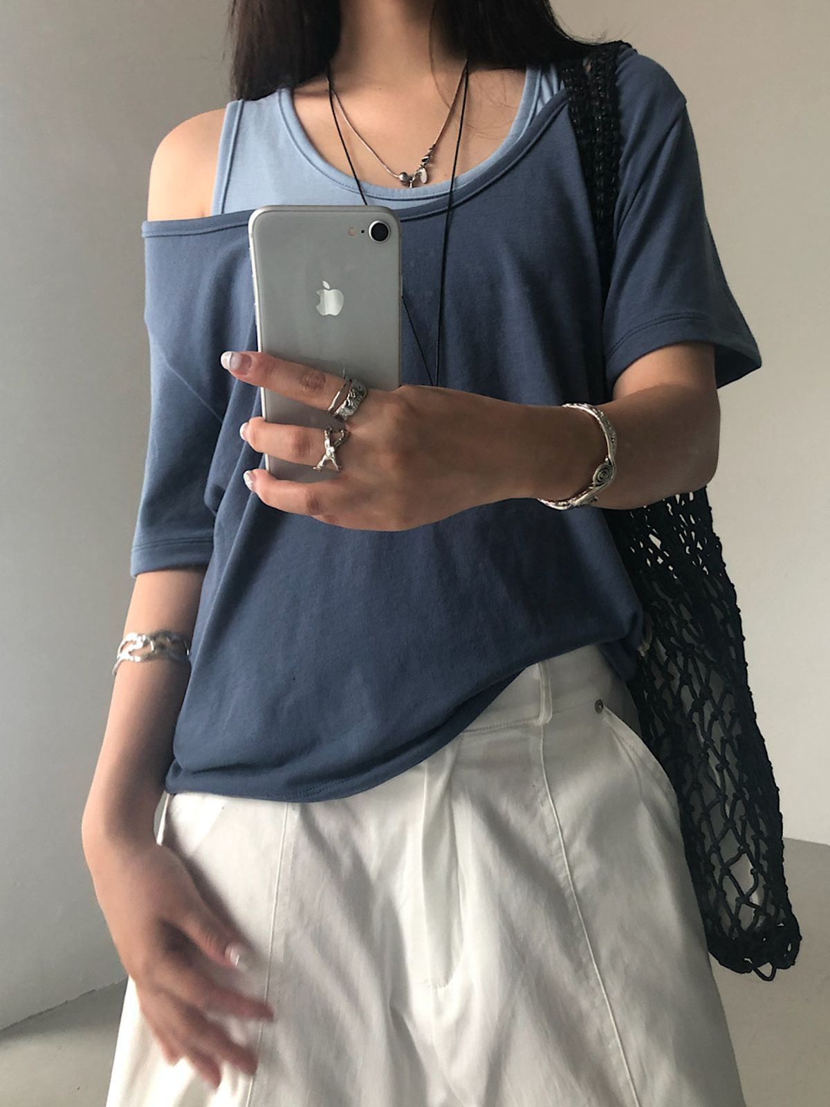 아포엠(APOEM) Soft Deep Half Tee