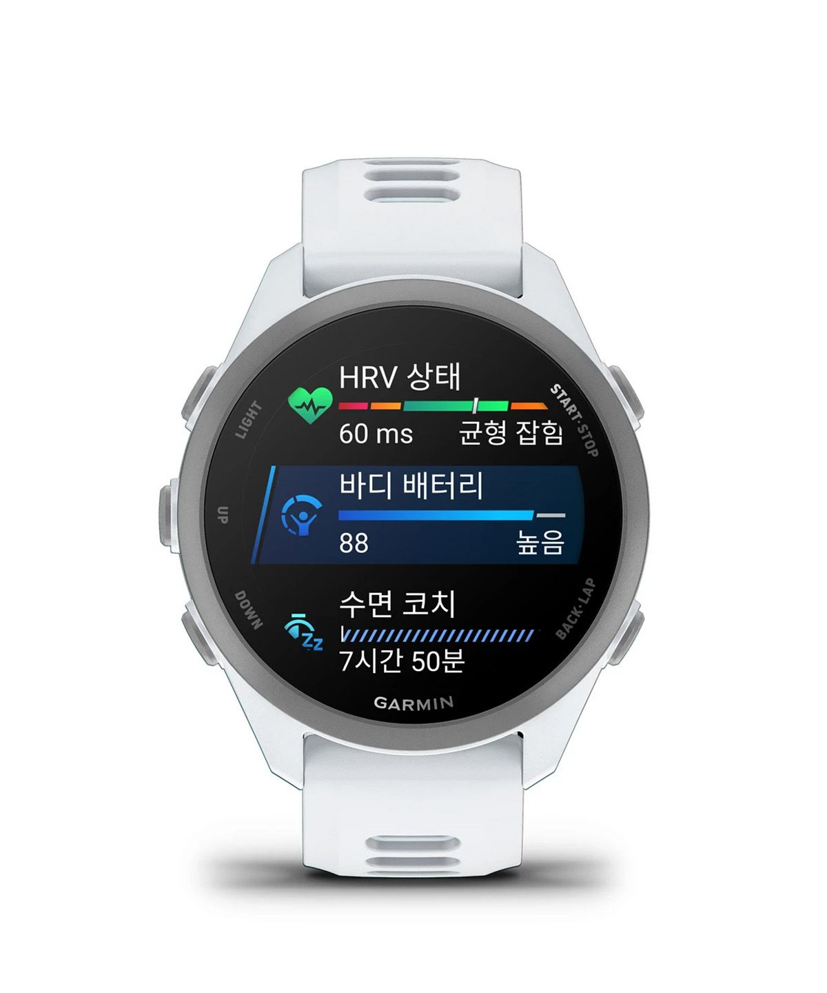 가민(GARMIN) 포러너 170 뮤직 화이트스톤