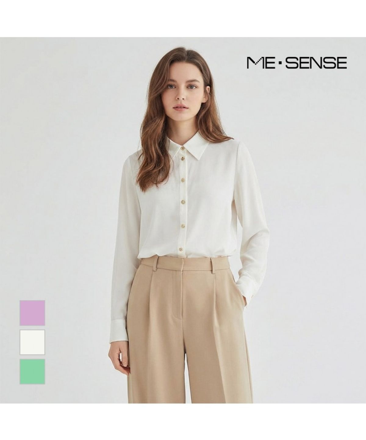 미센스(MESENSE) 기본컬러 셔츠블라우스_MB42BLP104Z