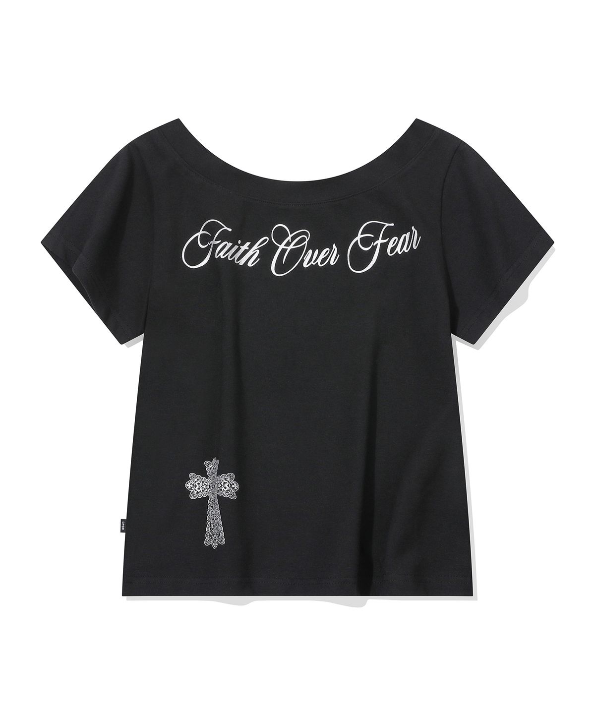이퓨원트(IFYOUWANT) Grace One-Shoulder Tee Black