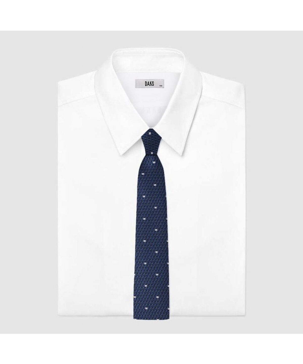 닥스셔츠(DAKS SHIRTS) 실크혼방 올오버 넥타이 네이비_DMF1ACF1226N1