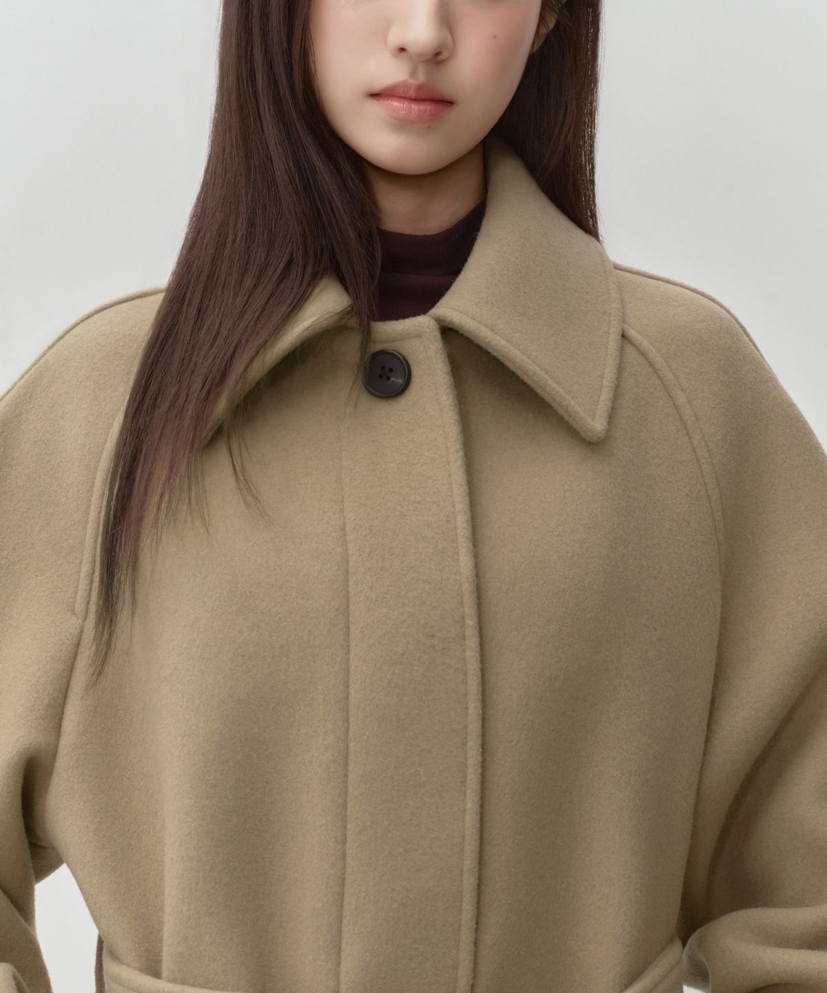 무신사 스탠다드 우먼(MUSINSA STANDARD WOMAN) 우먼즈 캐시미어 블렌드 발마칸 로브 코트 [베이지]