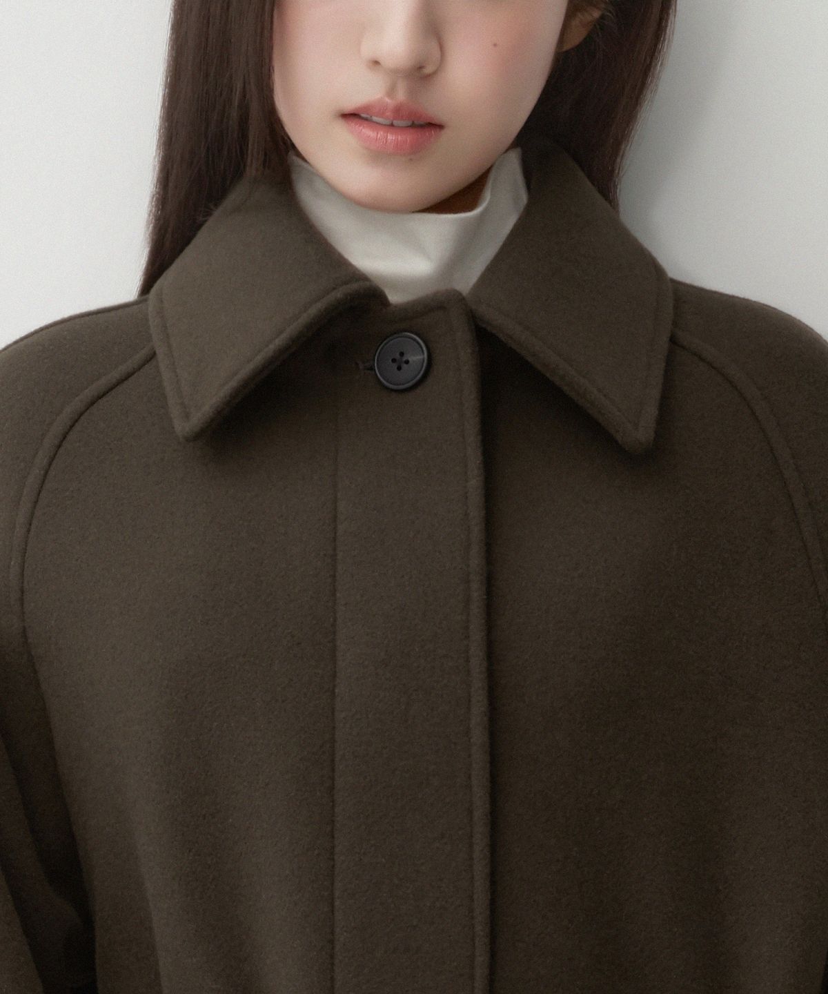 무신사 스탠다드 우먼(MUSINSA STANDARD WOMAN) 우먼즈 캐시미어 블렌드 발마칸 로브 코트 [브라운]