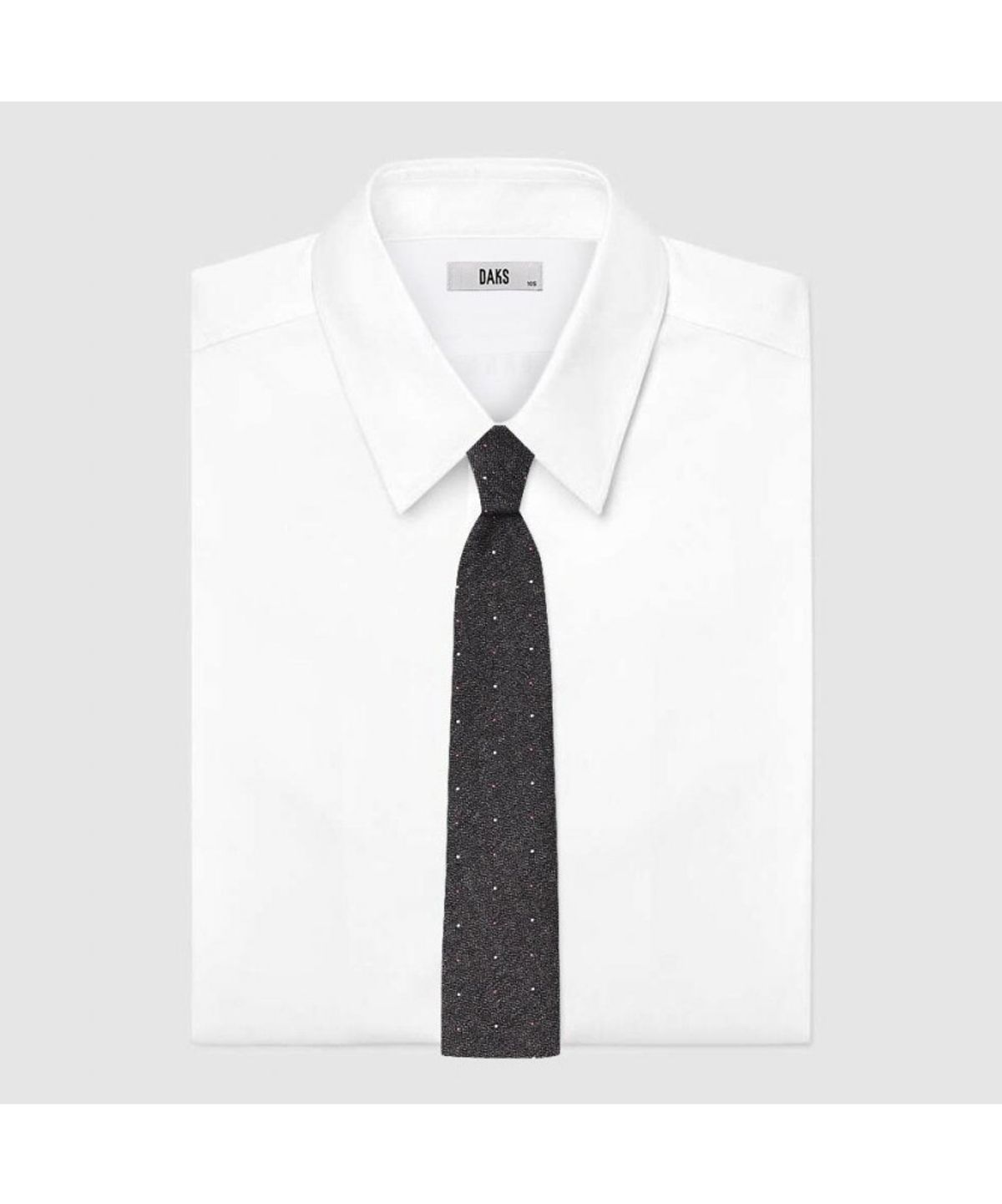 닥스셔츠(DAKS SHIRTS) 실크혼방 올오버 넥타이 그레이_DMF1ACF1271G1