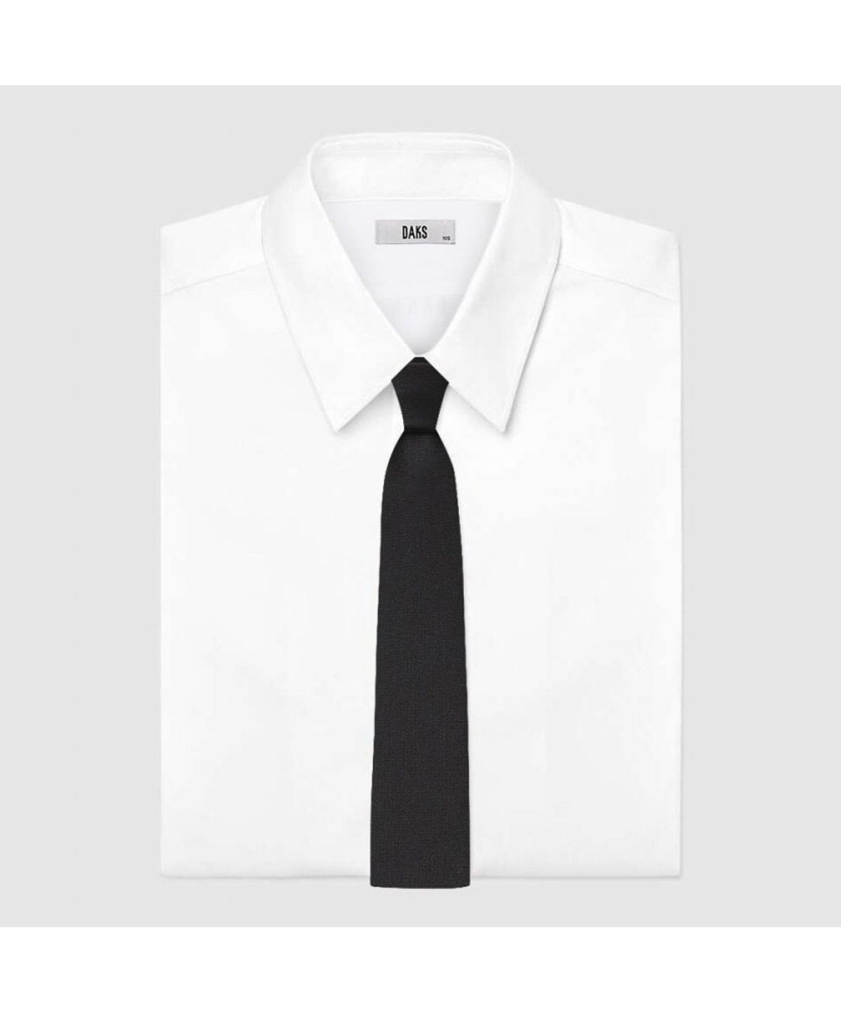닥스셔츠(DAKS SHIRTS) 폴리100 솔리드 넥타이 블랙_DMF1ACF1000K1