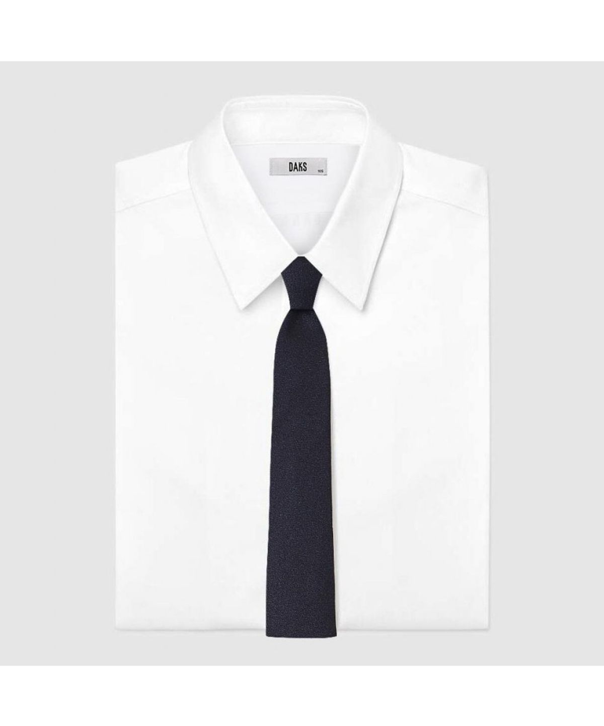 닥스셔츠(DAKS SHIRTS) 실크혼방 솔리드 넥타이 네이비_DMF1ACF1273N1