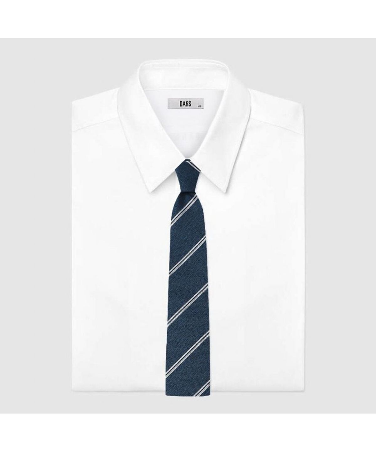 닥스셔츠(DAKS SHIRTS) 실크혼방 레지멘탈 스트라이프 넥타이 민트_DMF1ACF1235M1