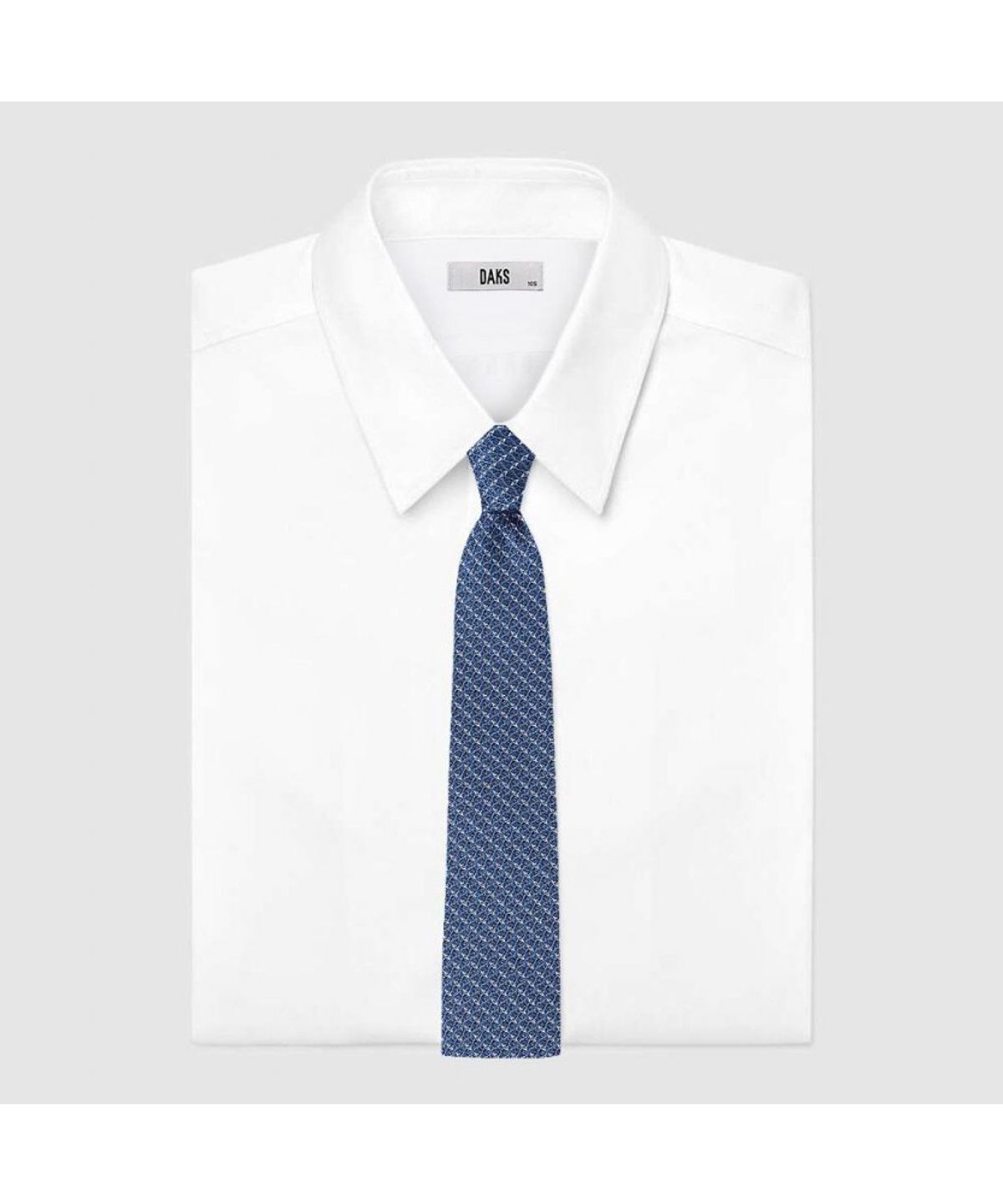 닥스셔츠(DAKS SHIRTS) 실크혼방 올오버 넥타이 블루_DMF1ACF1230B1