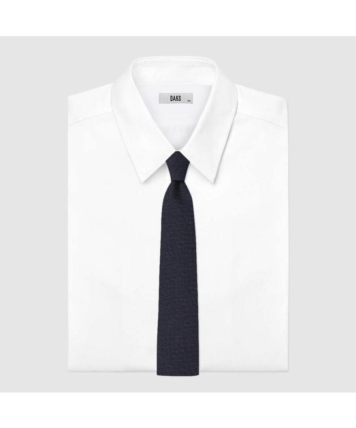 닥스셔츠(DAKS SHIRTS) 실크혼방 솔리드 넥타이 네이비_DMF1ACF1224N1