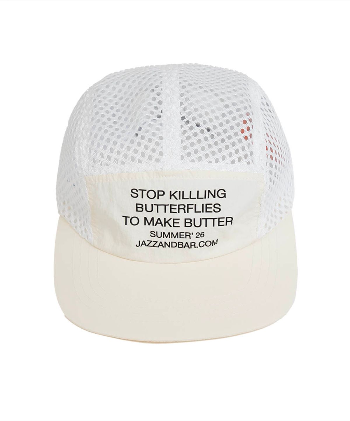 재즈앤바(JAZZ&BAR) Mesh Camp Cap (Butterfly)-Cream