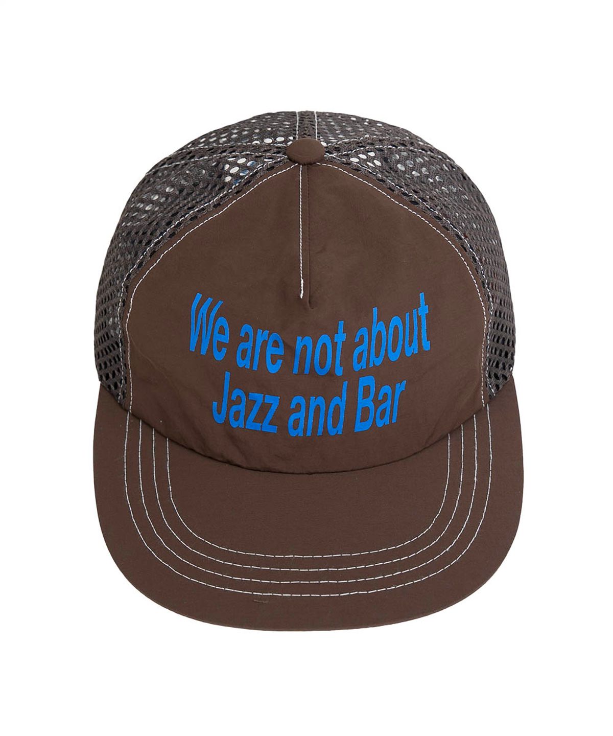 재즈앤바(JAZZ&BAR) Runner Cap(brown) - We are not about jazz and bar