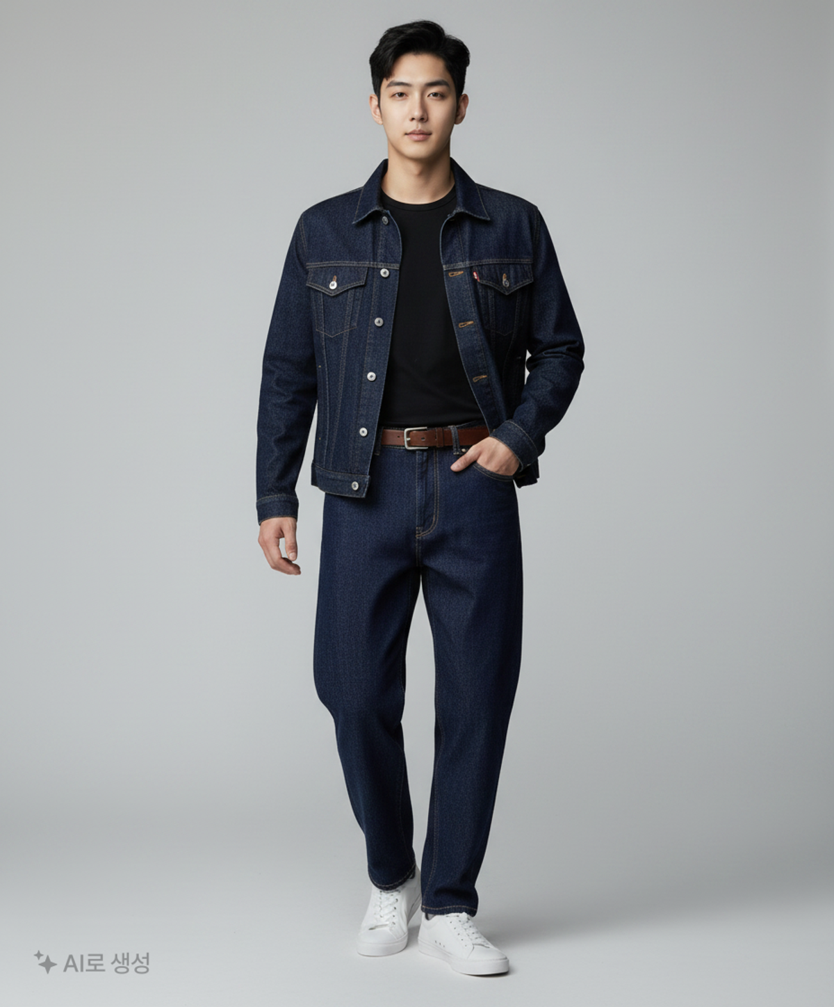 필드워커(FIELDWORKER) 트위드라인루즈테이퍼드 TWEED LINE LOOSE TAPERED DENIM M