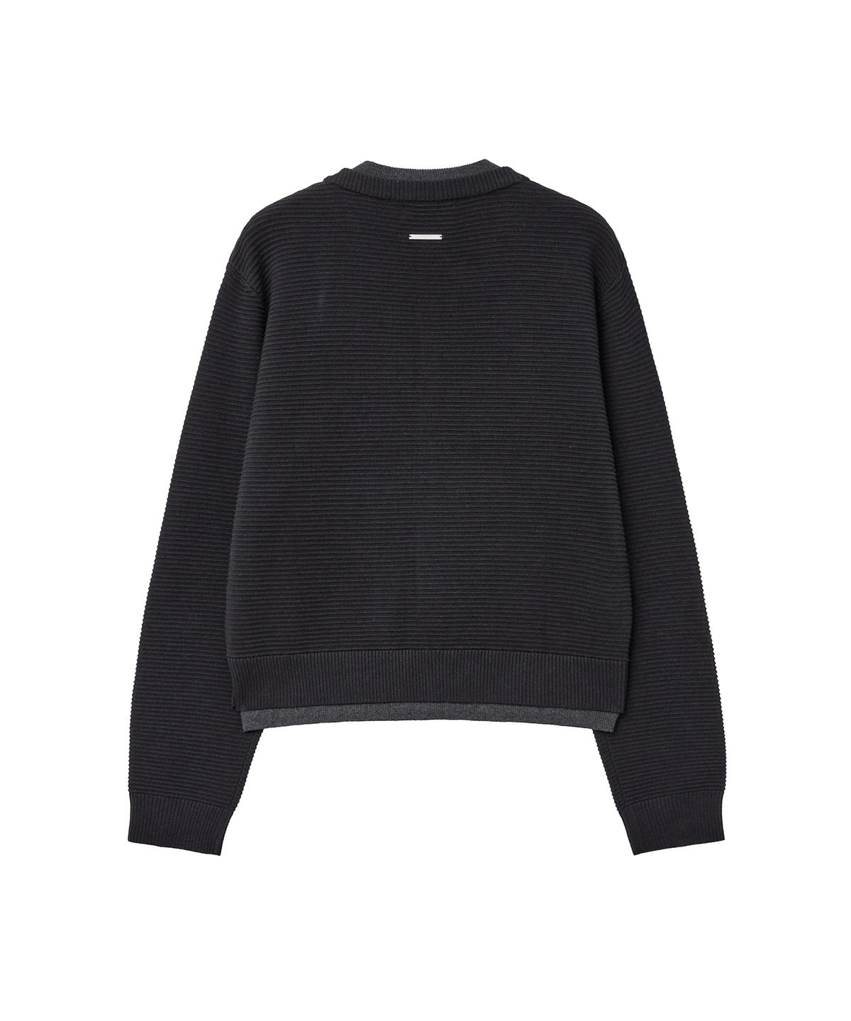 미세키서울 맨(MISEKISEOUL MEN) Double texture layered cardigan BLACK