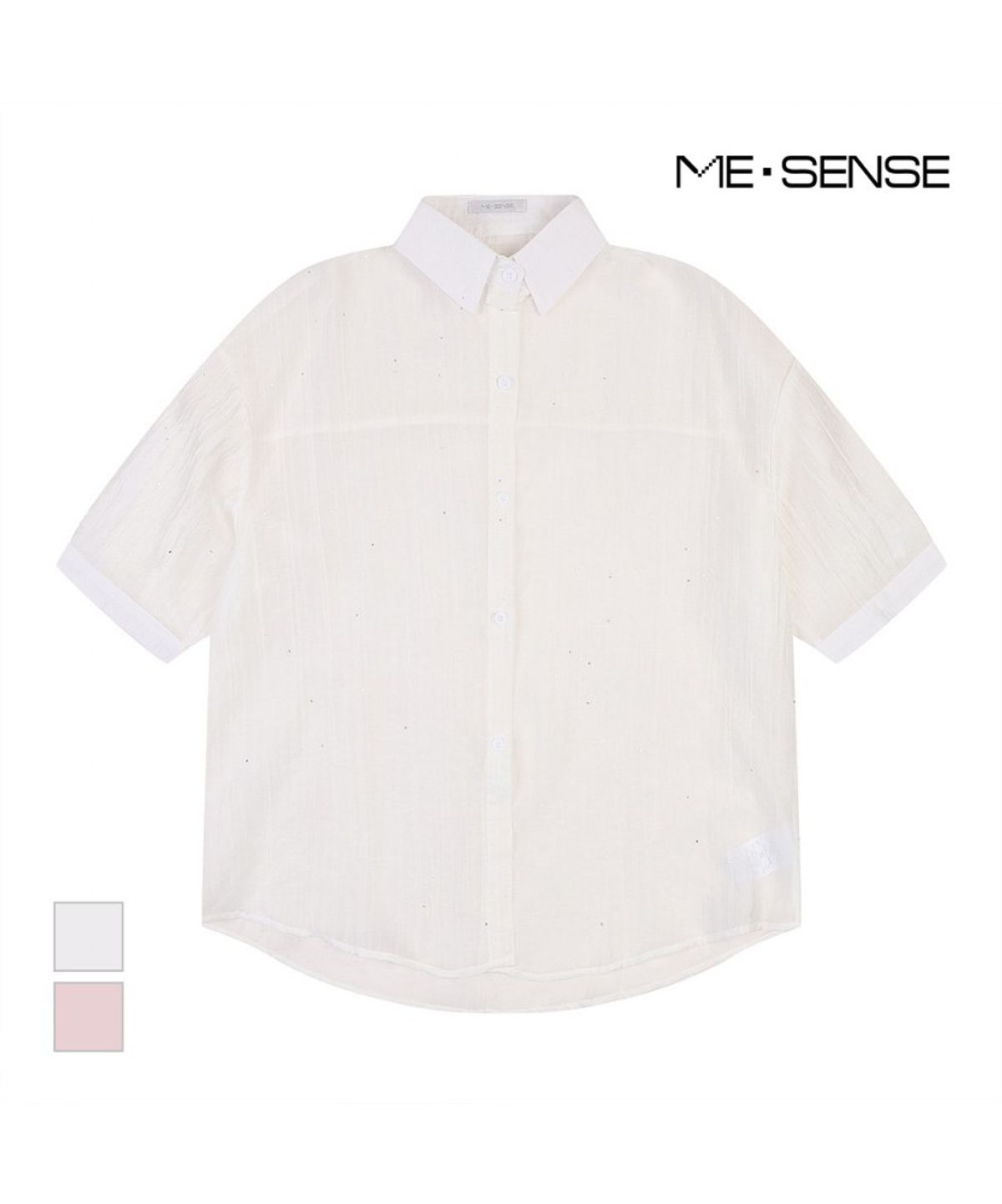 미센스(MESENSE) ST패턴 반팔셔츠_MB46BLSG06Z