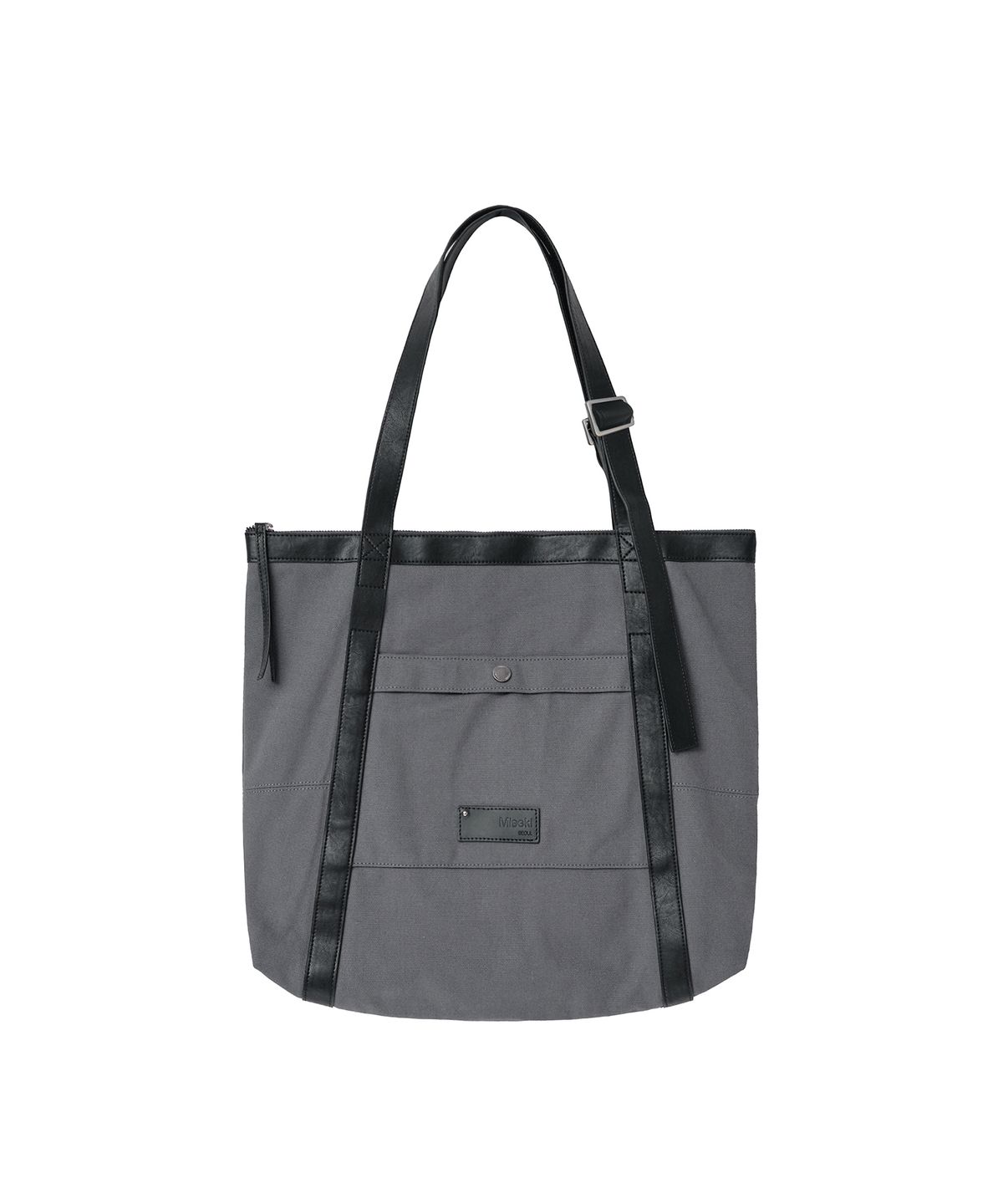 미세키서울 맨(MISEKISEOUL MEN) Multi panel square shoulder bag CHARCOAL