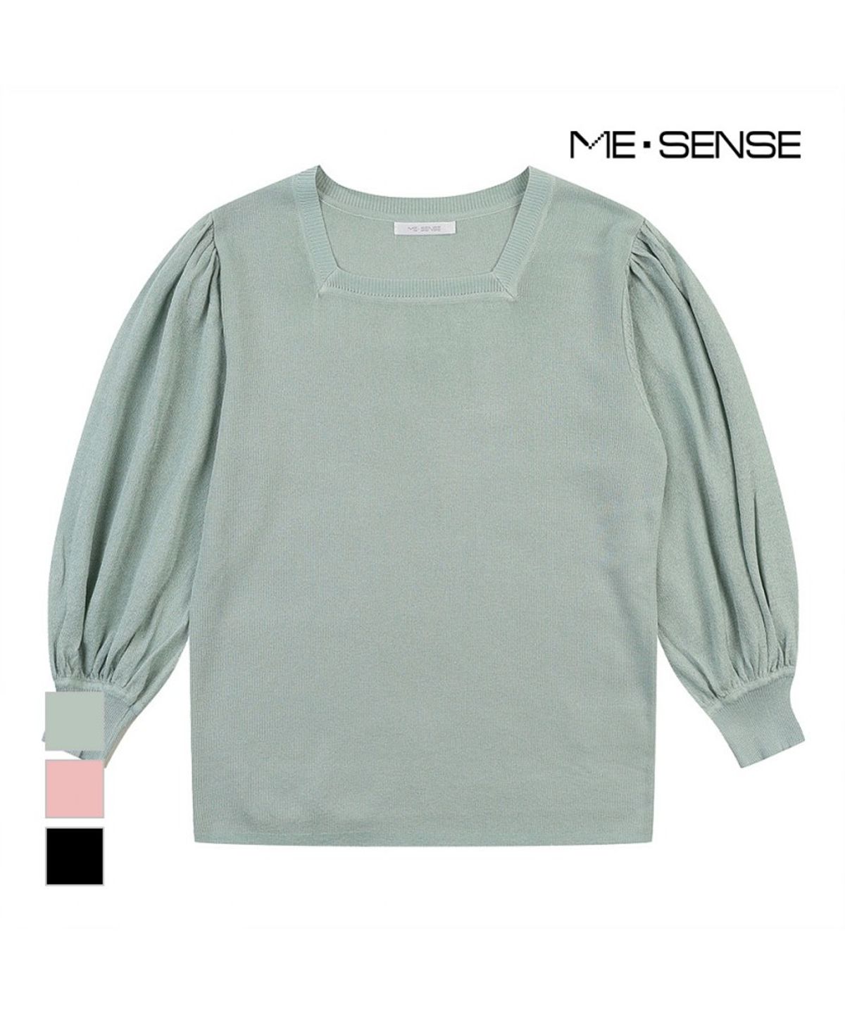 미센스(MESENSE) 퍼프소매 니트_MB34KNPD01Z