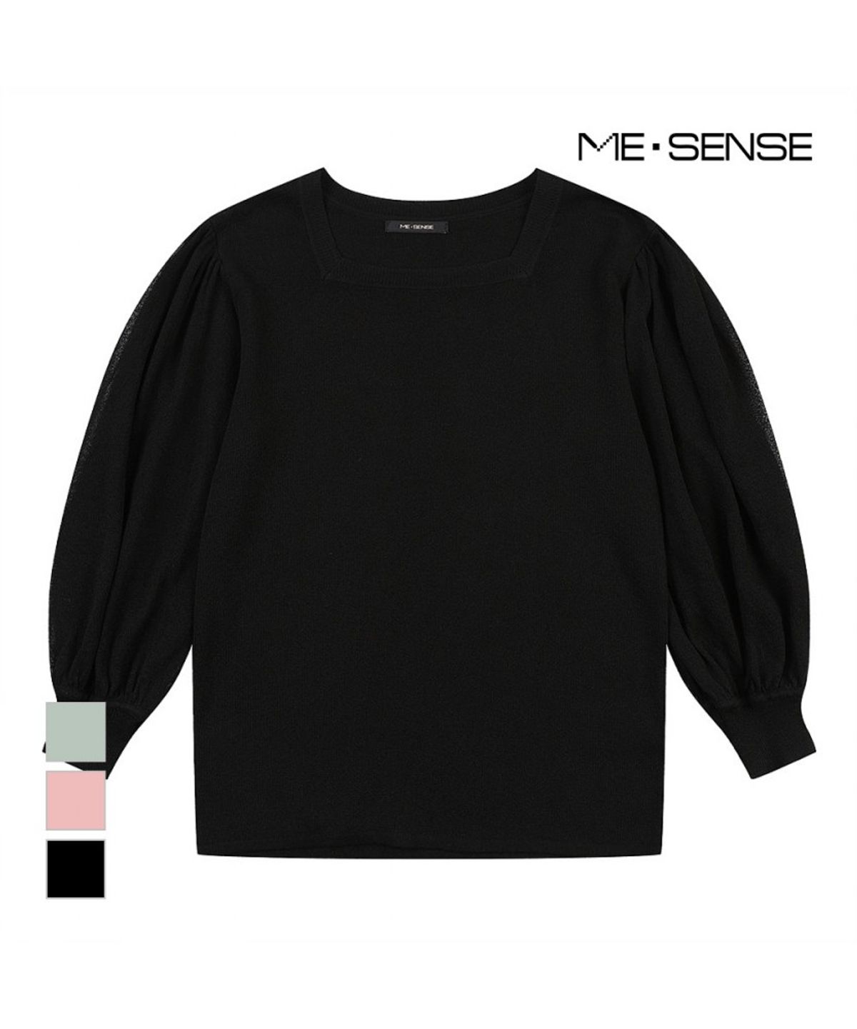 미센스(MESENSE) 퍼프소매 니트_MB34KNPD01Z