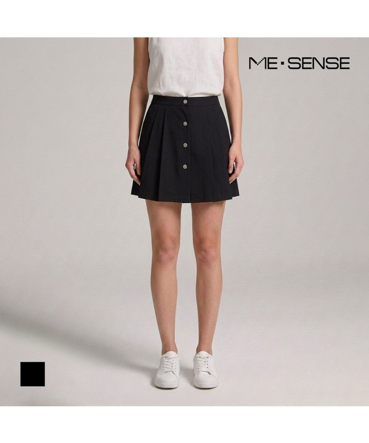 미센스(MESENSE) 단추포인트 미니스커트_MB34SKM103Z