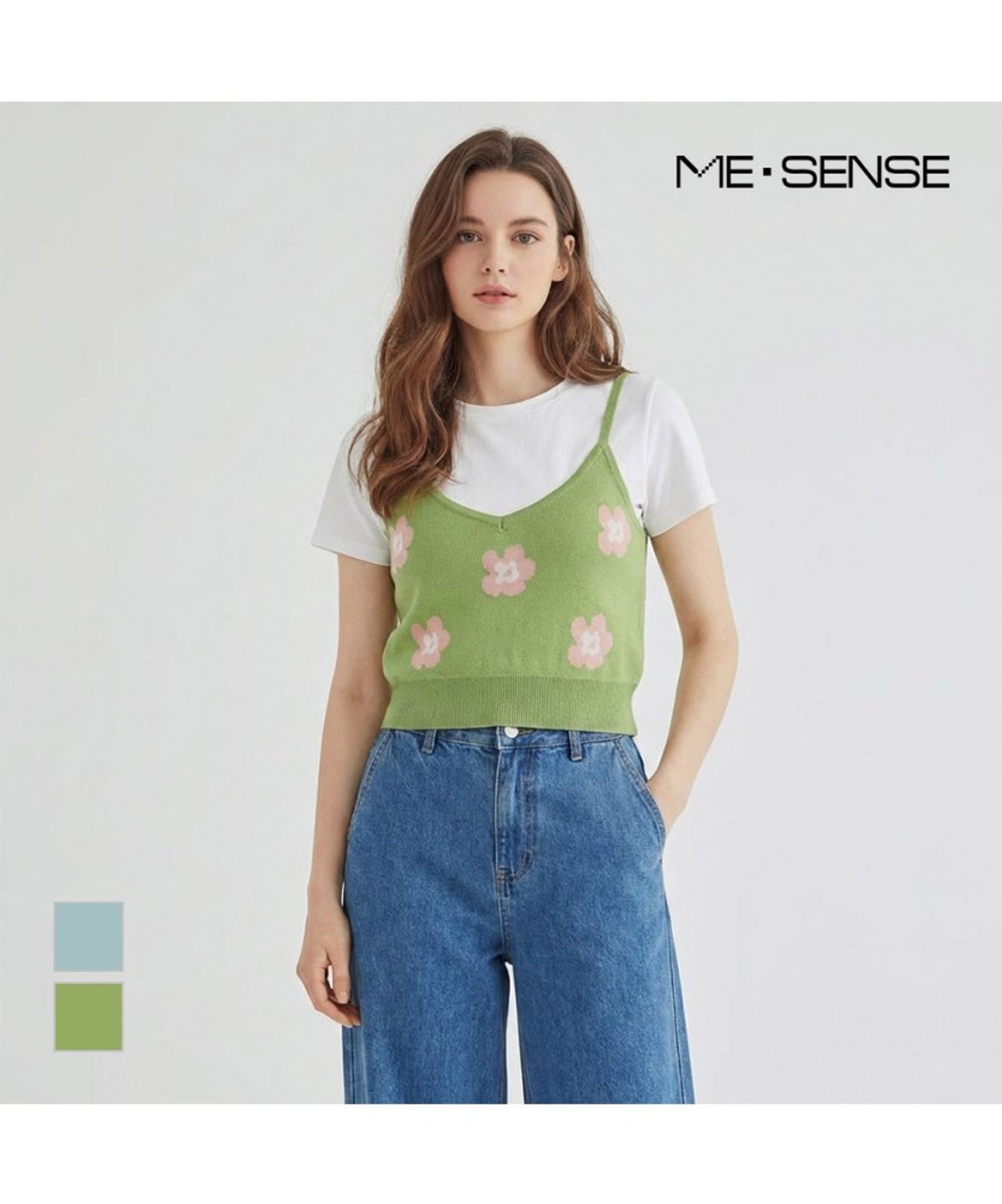 미센스(MESENSE) 플라워 니트뷔스티에_MB35KVS302Z