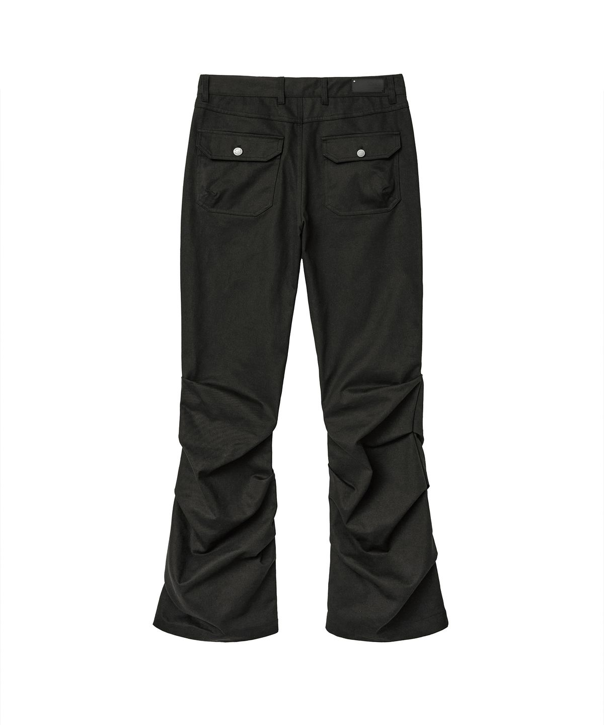 미세키서울 맨(MISEKISEOUL MEN) Shirring detail bootscut pants BLACK