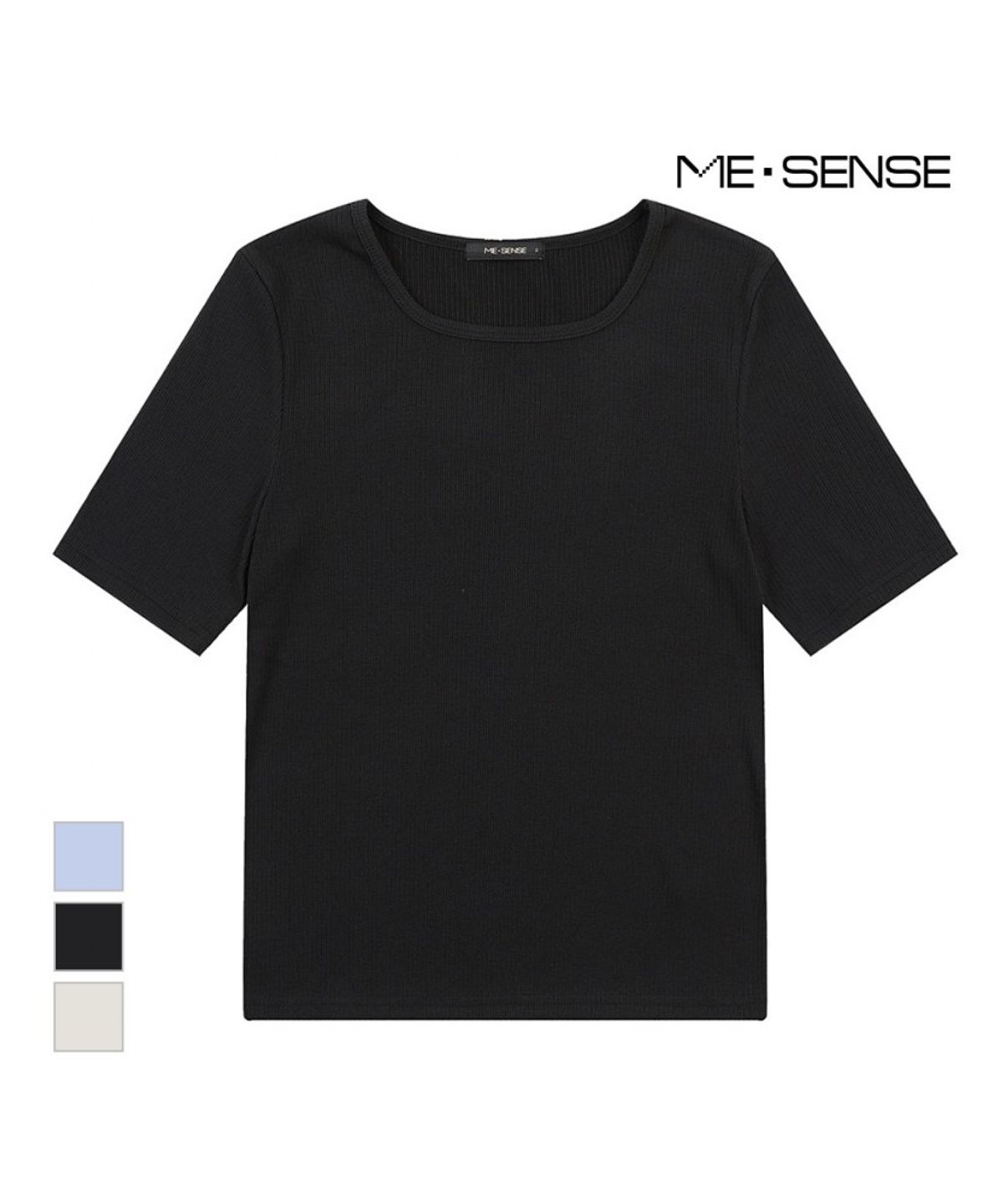 미센스(MESENSE) 스퀘어넥 반팔티셔츠_MB35TSP221Z