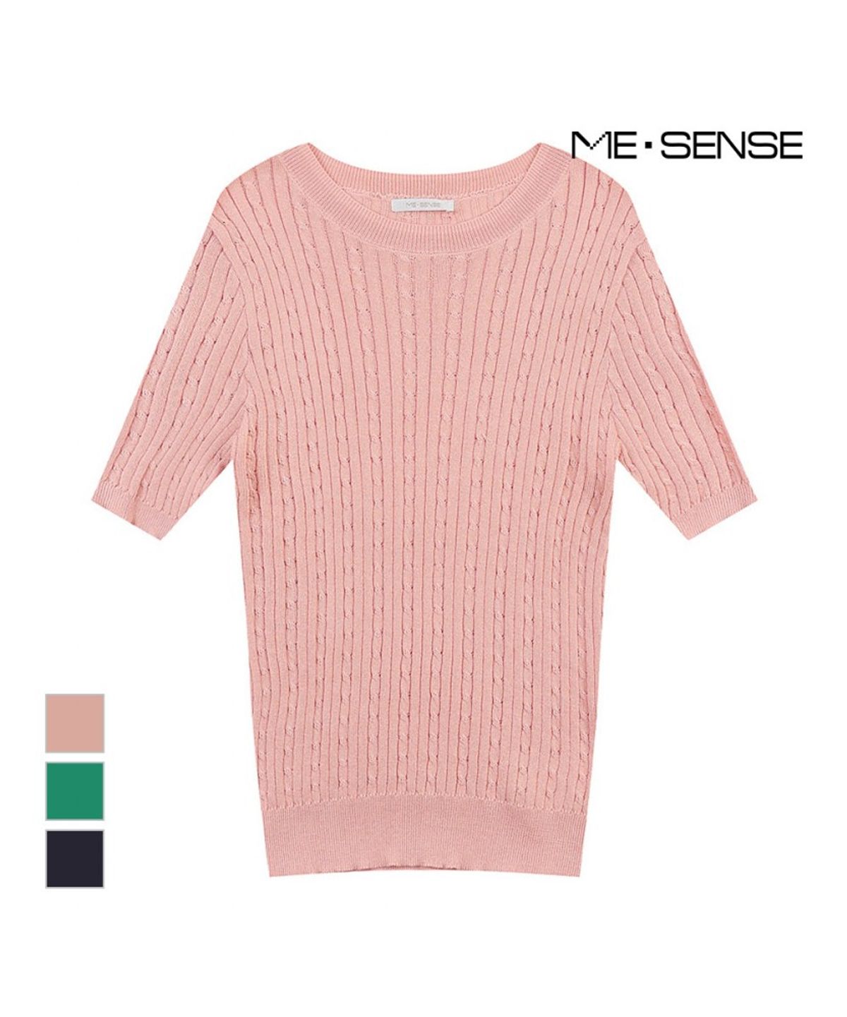 미센스(MESENSE) 꽈배기 라운드니트_MB36KNS326Z