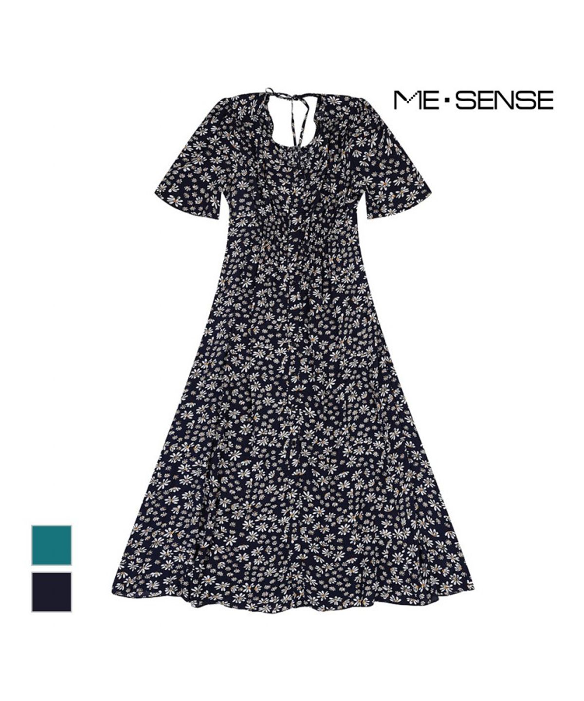 미센스(MESENSE) 브이넥 플라워 원피스_MB36OPMD02Z