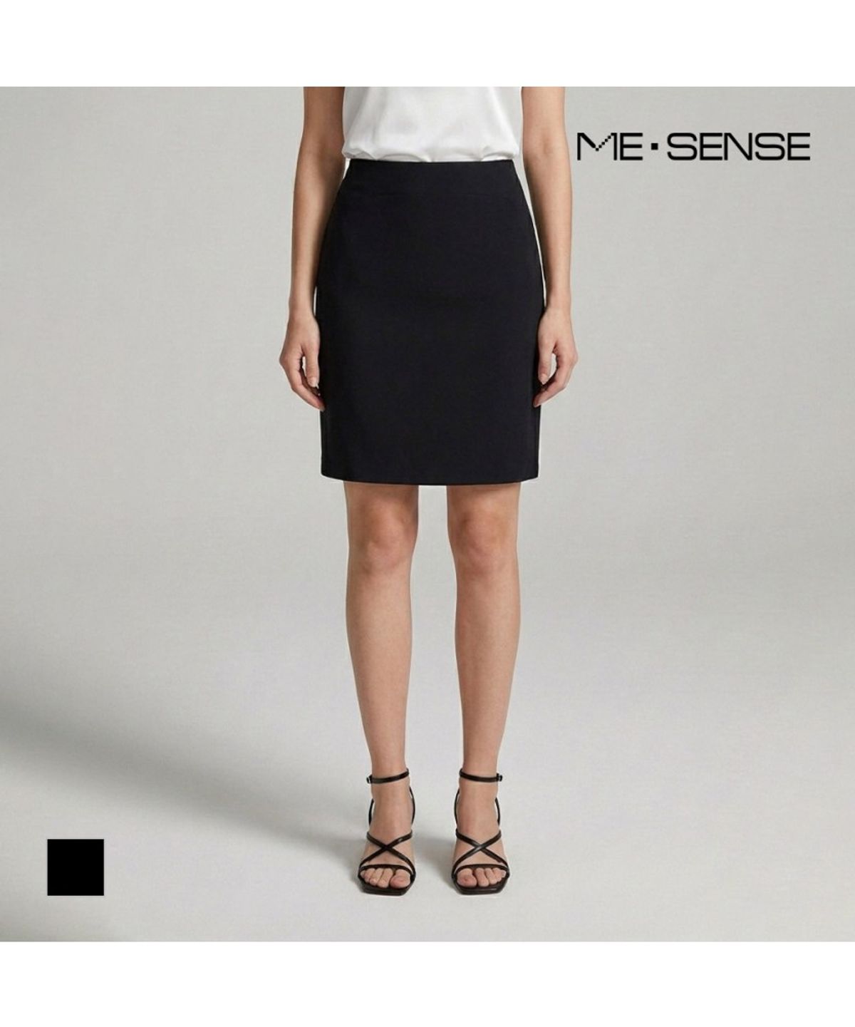 미센스(MESENSE) 심플 H라인 스커트_MB24SKP110Z