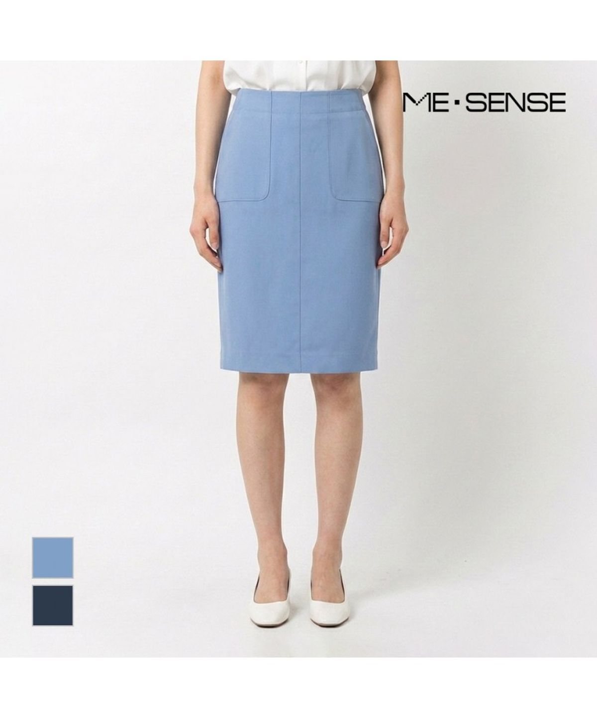 미센스(MESENSE) 패치포켓 H라인 스커트_MB16SKM104Z